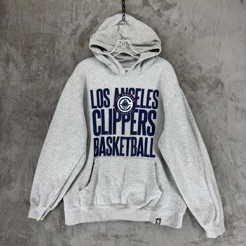 Courtside Supply‎ Los Angeles Clippers NBA Basketball Hoodie Gray Mens XL